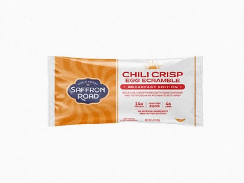 Chili Crisp Egg Scramble Breakfast Wrap